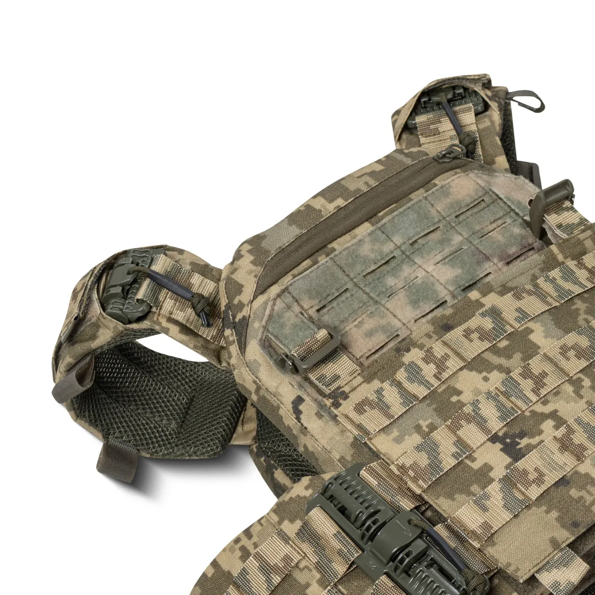 Збільшена плитоноска (PRO) під бронеплити 27х35 см. Піксель (мм-14) 10