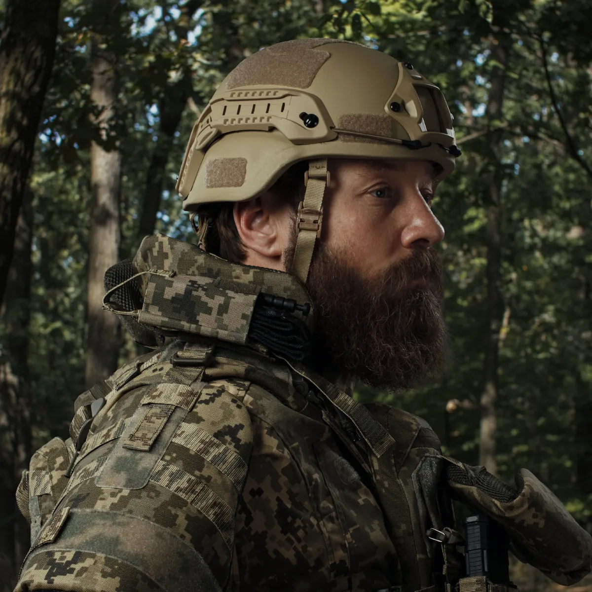 Кевларовий шолом MICH 2000 Team Wendy Койот. Рівень захисту NIJ IIIA 9