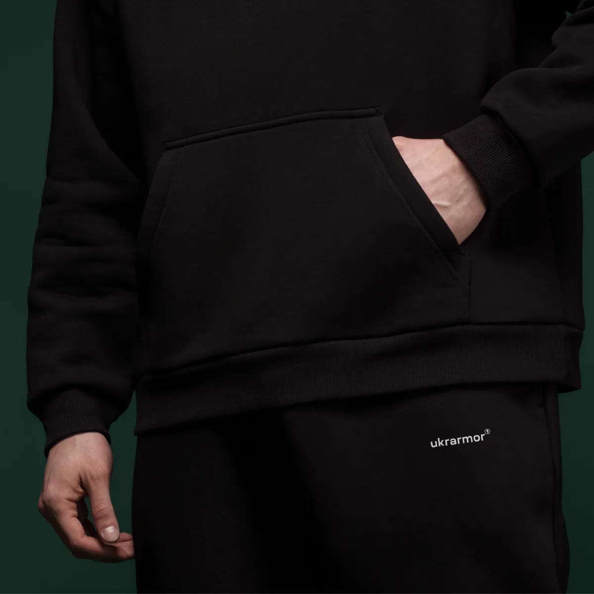 Спортивний костюм Ukrarmor Rush Hood&Pants однотонний. Чорний 5