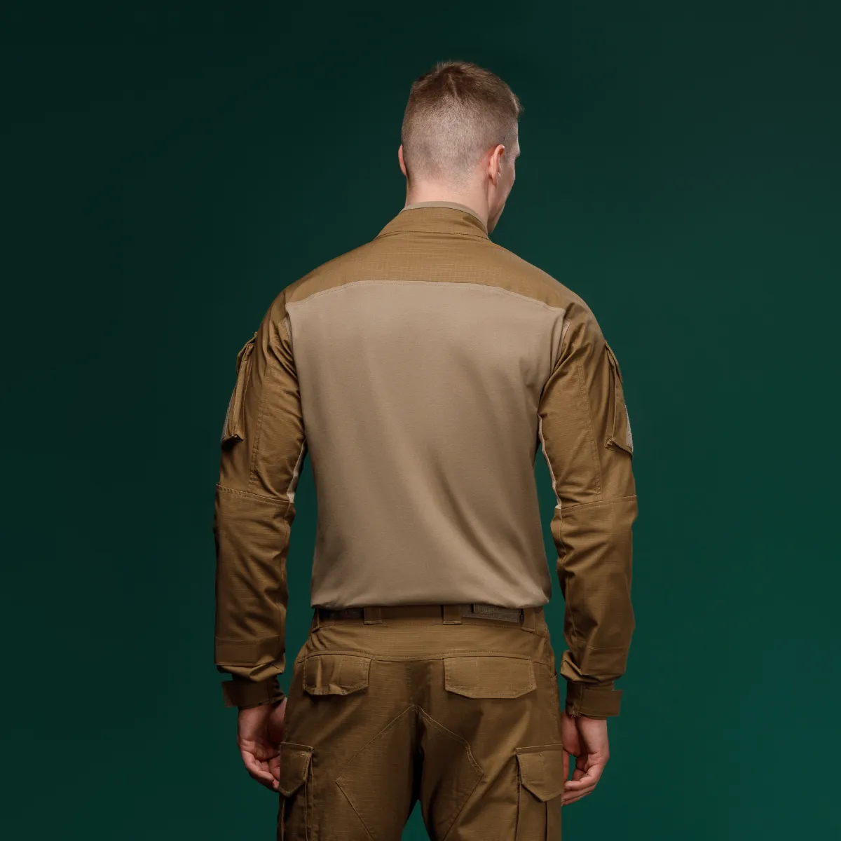 Тактична сорочка Core Combat Shirt, довгий рукав, комбіновані матеріали. Койот 5