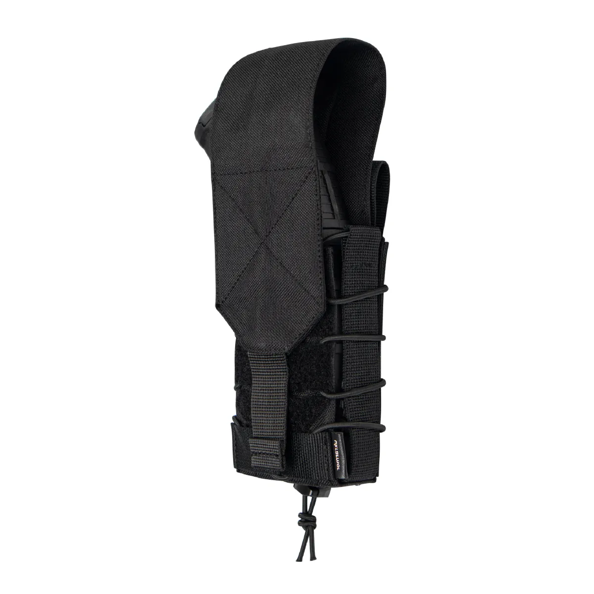 Одинарний закритий підсумок з клапаном під магазин АК/АR. Чорний. 3