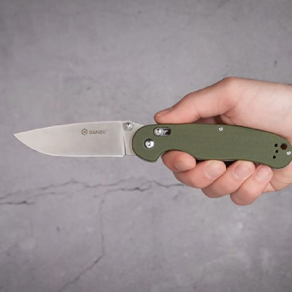 Ніж складаний Ganzo G727M камуфляж. Нержавіюча сталь 440С 5