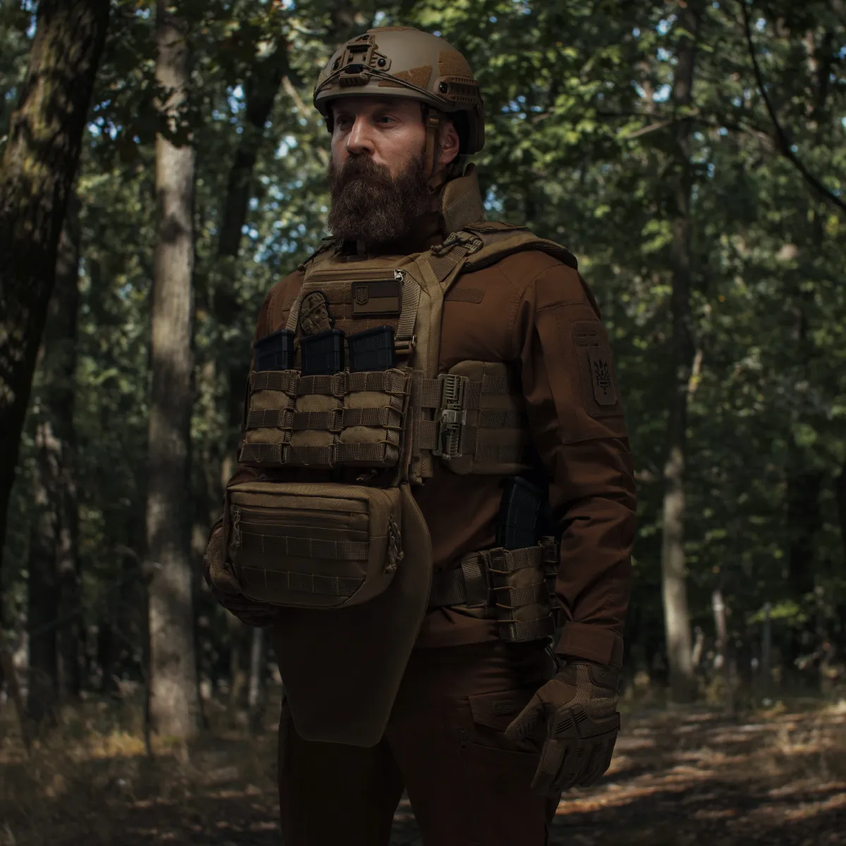 Сумка-напашник стандартна 2-го класу захисту. Матеріал Cordura 1000. Койот 5