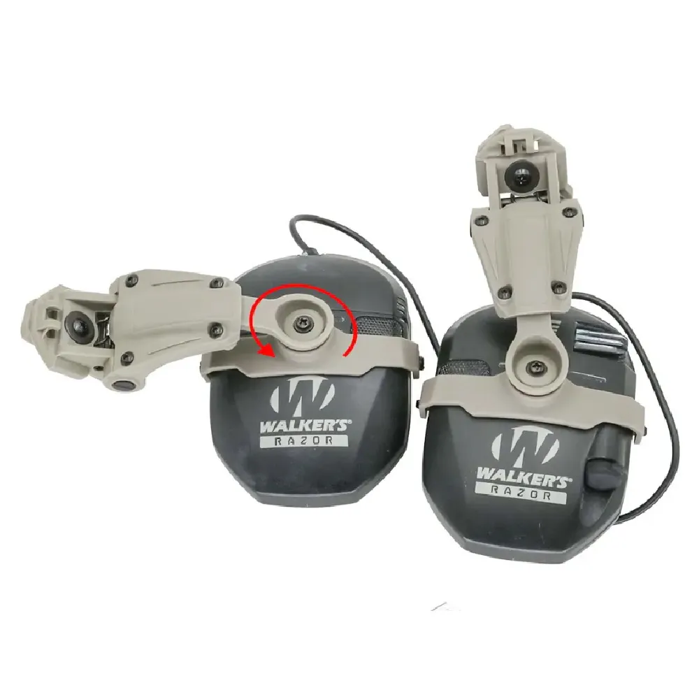 Кріплення адаптер для навушників Walker’s на шолом (Чебурашка). TAN / Койот 6