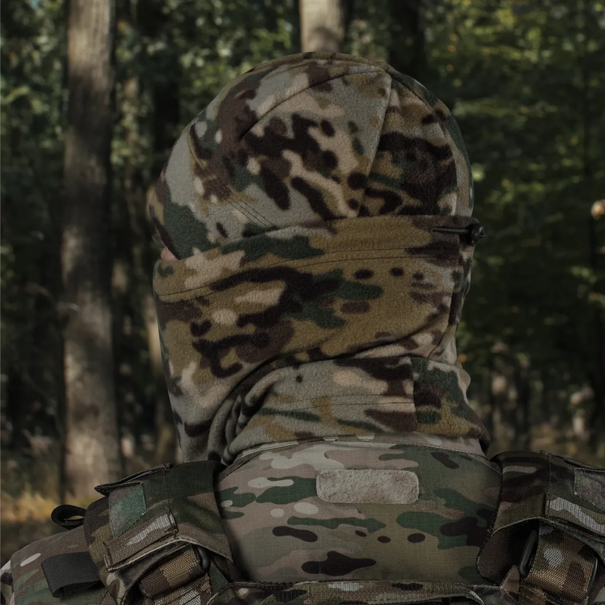 Комплект зимових головних аксесуарів FrostWrap: флісова шапка та баф. Мультикам 6