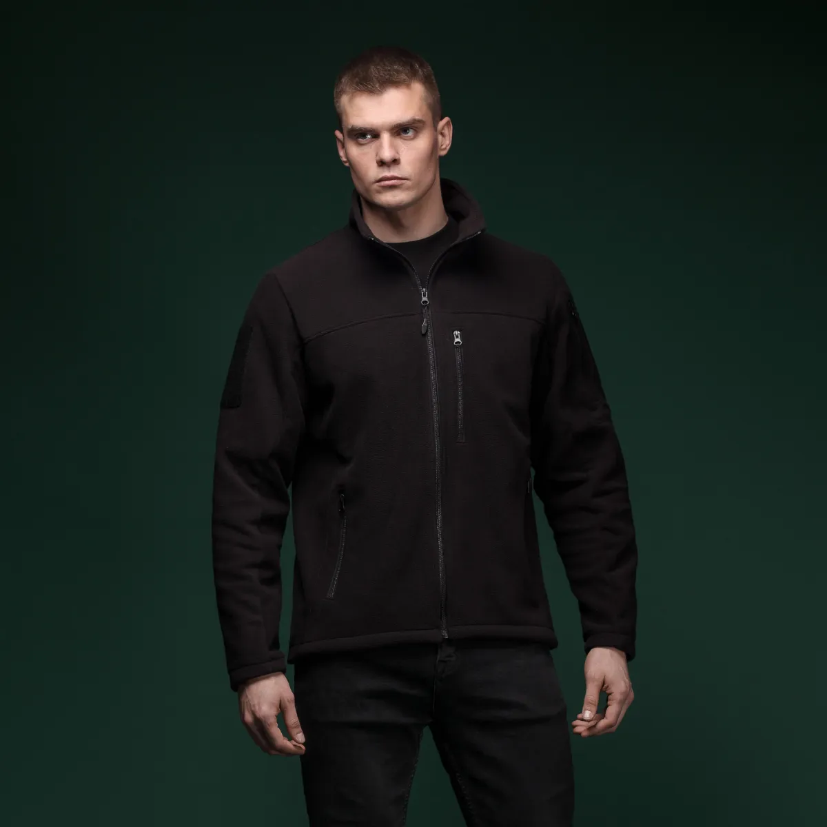Флісова кофта Ukrarmor Patrol Pullover Fleece Black. Polyester, windproof 2