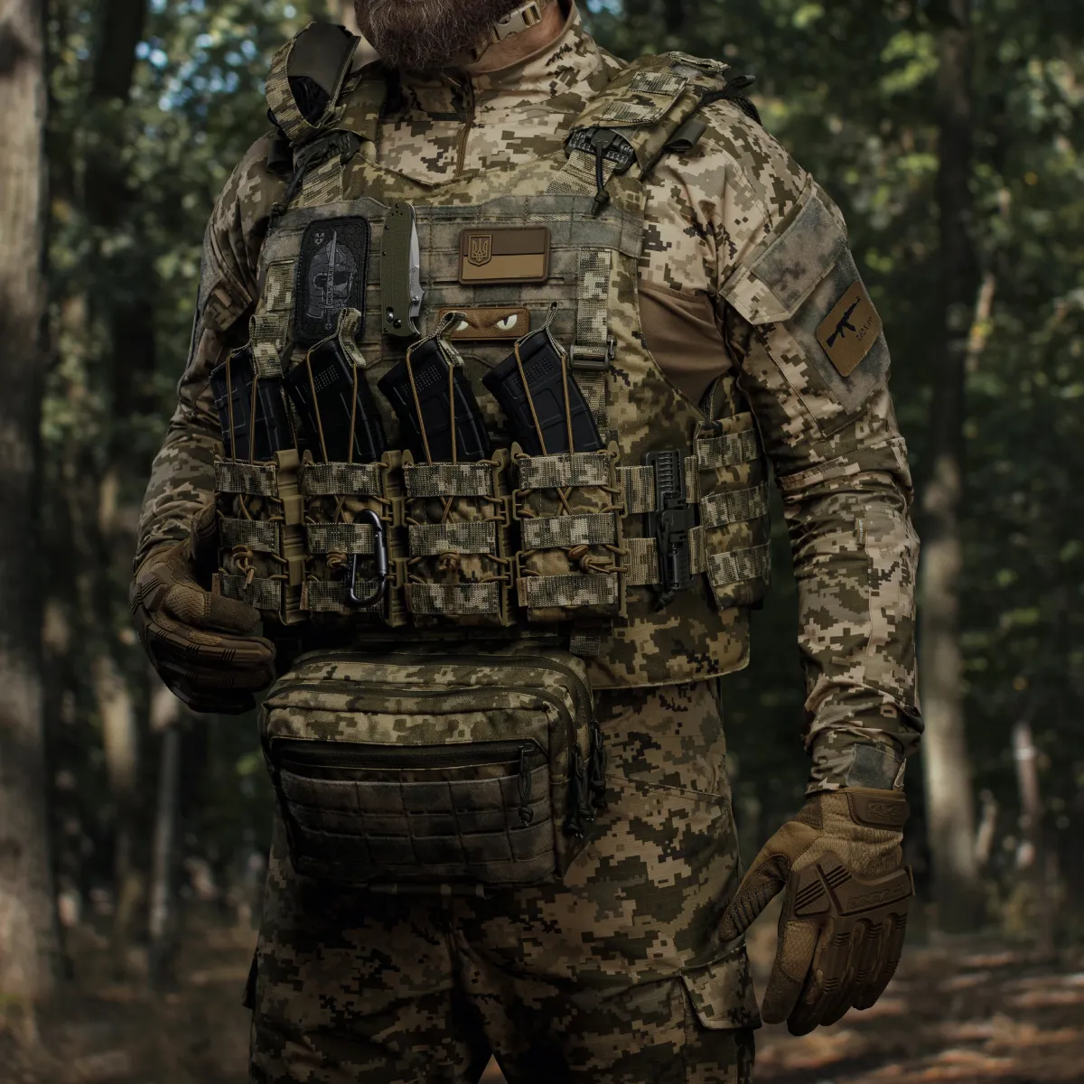 Підсумок одинарний пластиковий для магазину АК/AR. Піксель (ММ-14) 5