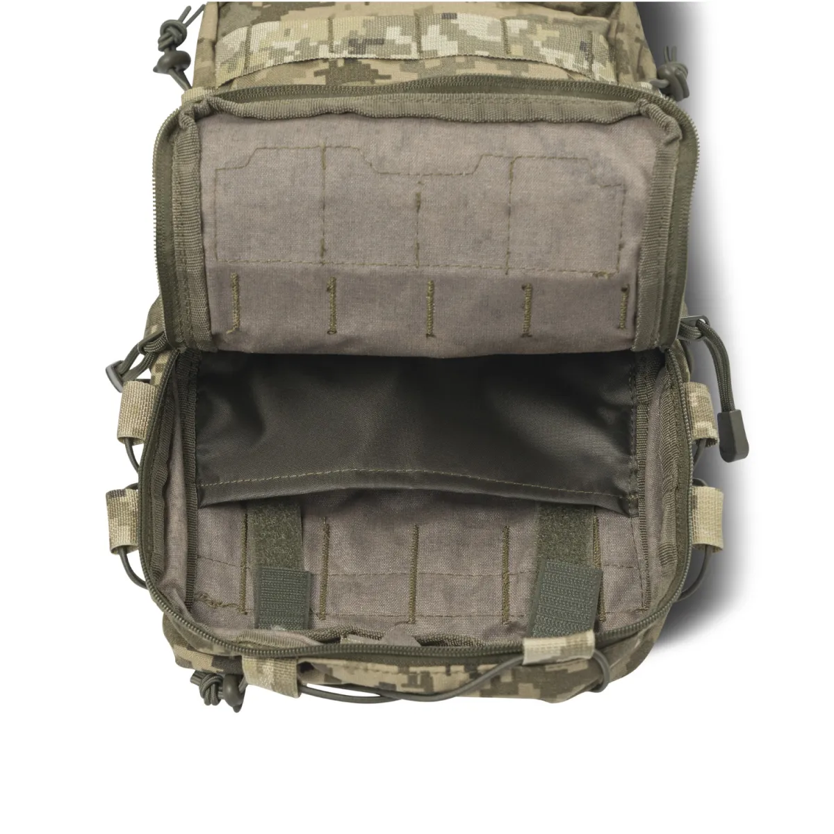 Тактичний рюкзак на 10 л. Кріплення Molle. Cordura 1000D. Піксель (мм-14) 8