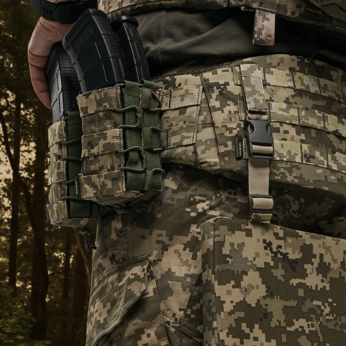 Подвійний підсумок під магазини АК/АR (тканевий). Піксель (мм-14) 7