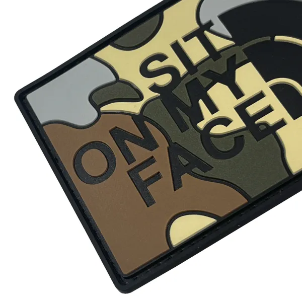 Патч (шеврон) «Sit on my face» від А.Т.А.К.А. М’який ПВХ пластик. Мультикам 2