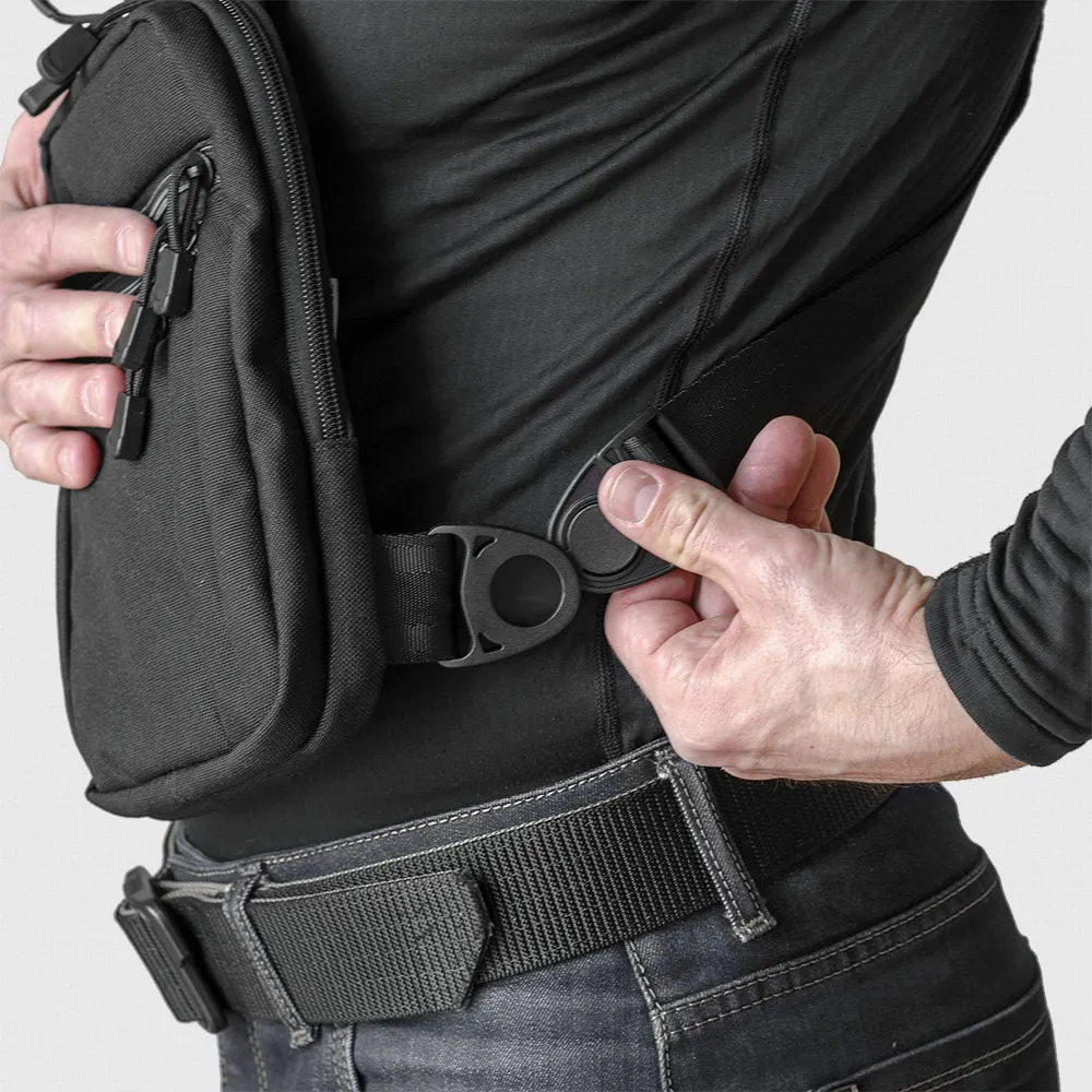 Нагрудна сумка-кобура A-line A33. Cordura 1000D. Колір Чорний 4