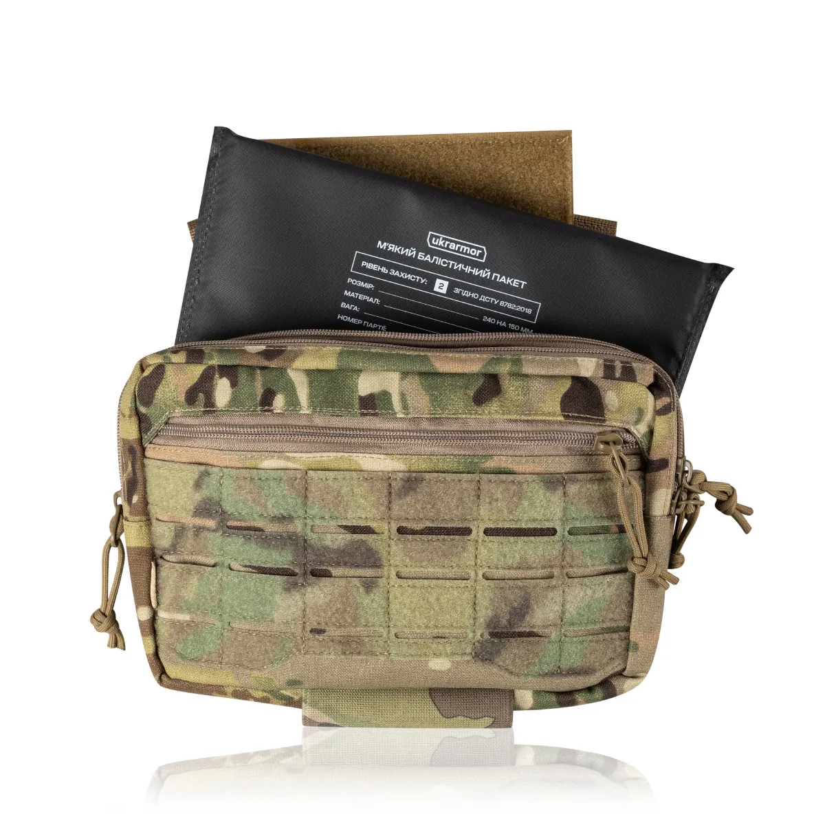 Сумка-напашник PRO 2-го класу захисту. Розмір XL (19х26 см). Матеріал Cordura 1000. Чорний 9