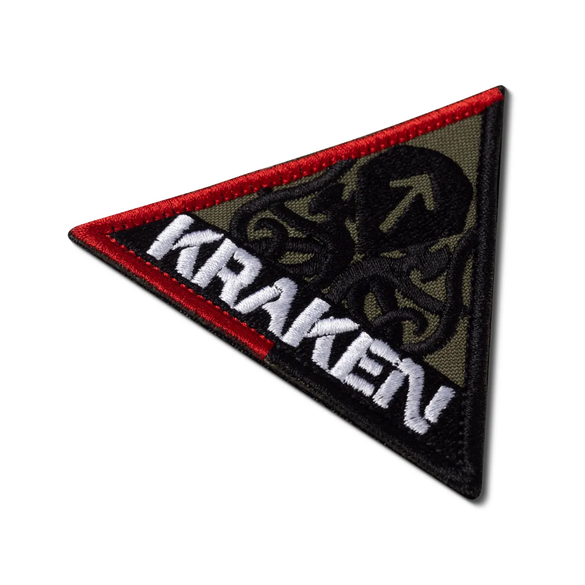 Шеврон (нашивка) Kraken, 8.5х9 см. Треугольный 3