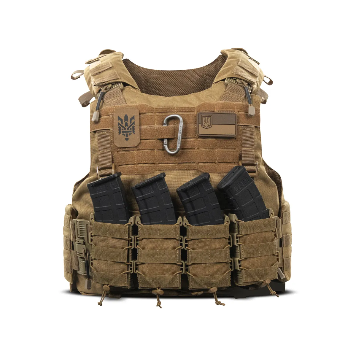Бойовий бронежилет IBV-1. Вага 3.6 кг. Збільшена площа захисту. Койот. L/XL 5