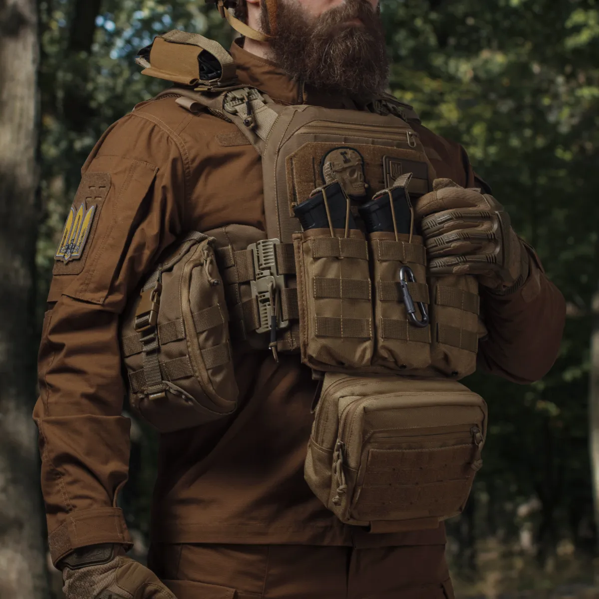 Потрійний підсумок під магазини АК/АR. Cordura 1000. Molle. Койот 4