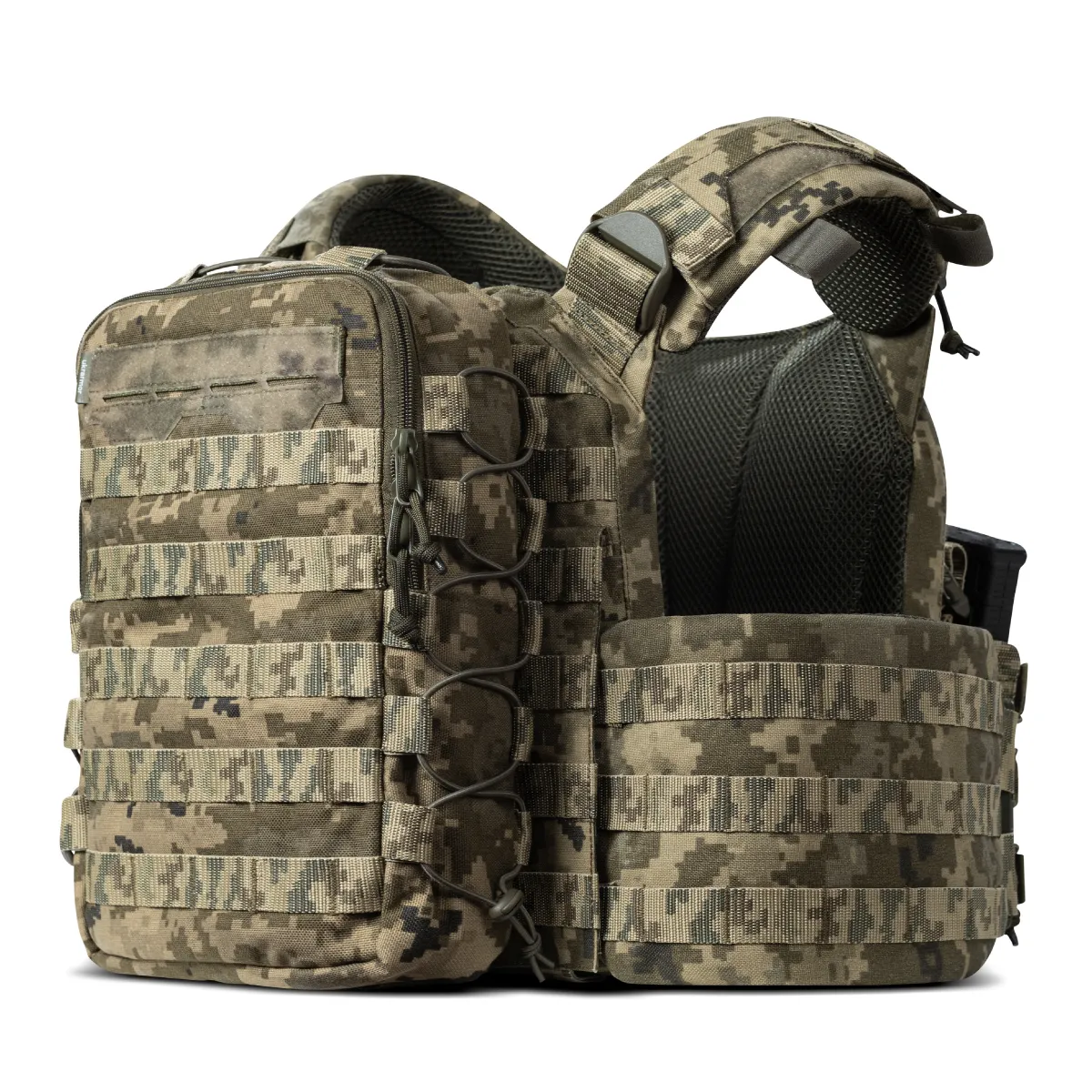 Тактичний рюкзак на 10 л. Кріплення Molle. Cordura 1000D. Піксель (мм-14) 2