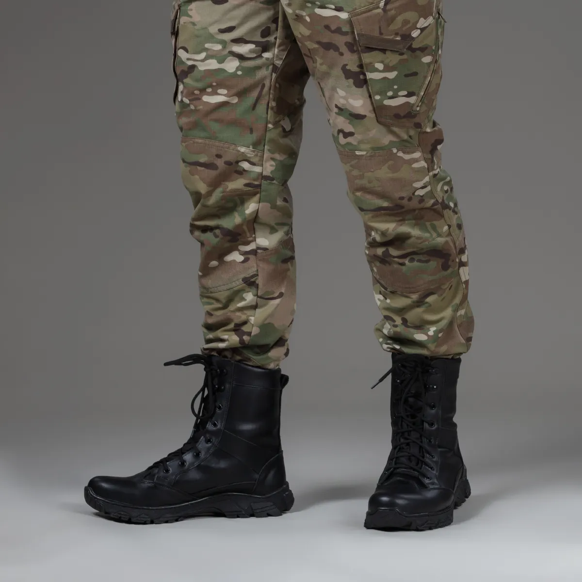 Берці зимові тактичні високі WarFlex. Шкіряні. Підвищена міцність. Чорного кольору 6
