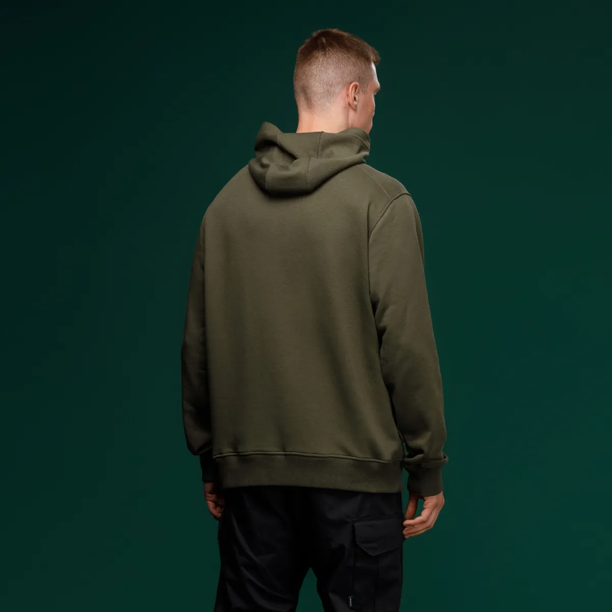 Худі M1 Mono колекція NAME. Cotton and polyester. Колір Олива 4