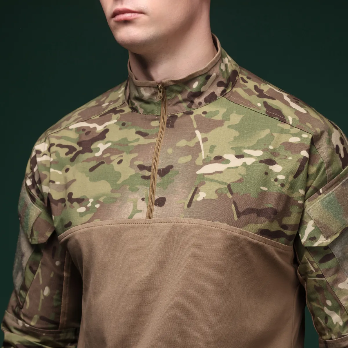 Тактична сорочка Core Combat Shirt, довгий рукав, комбіновані матеріали. Мультикам 6