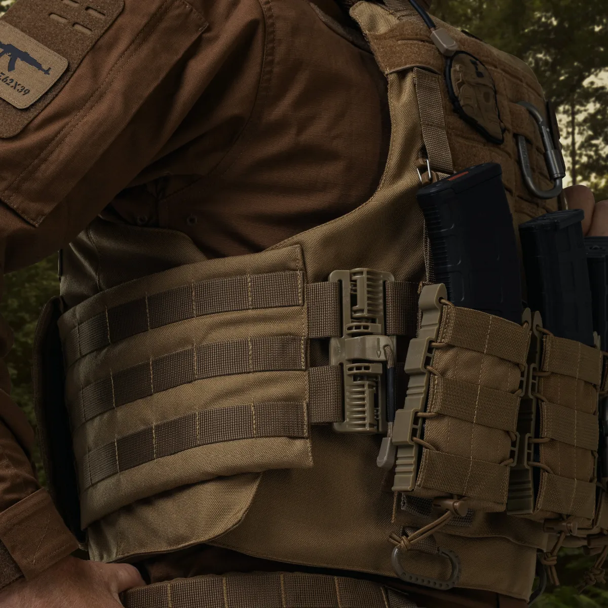 Бойовий бронежилет IBV-2 (Stanag 2920). Вага 4.3 кг. Збільшена площа захисту. Койот. L/XL 6