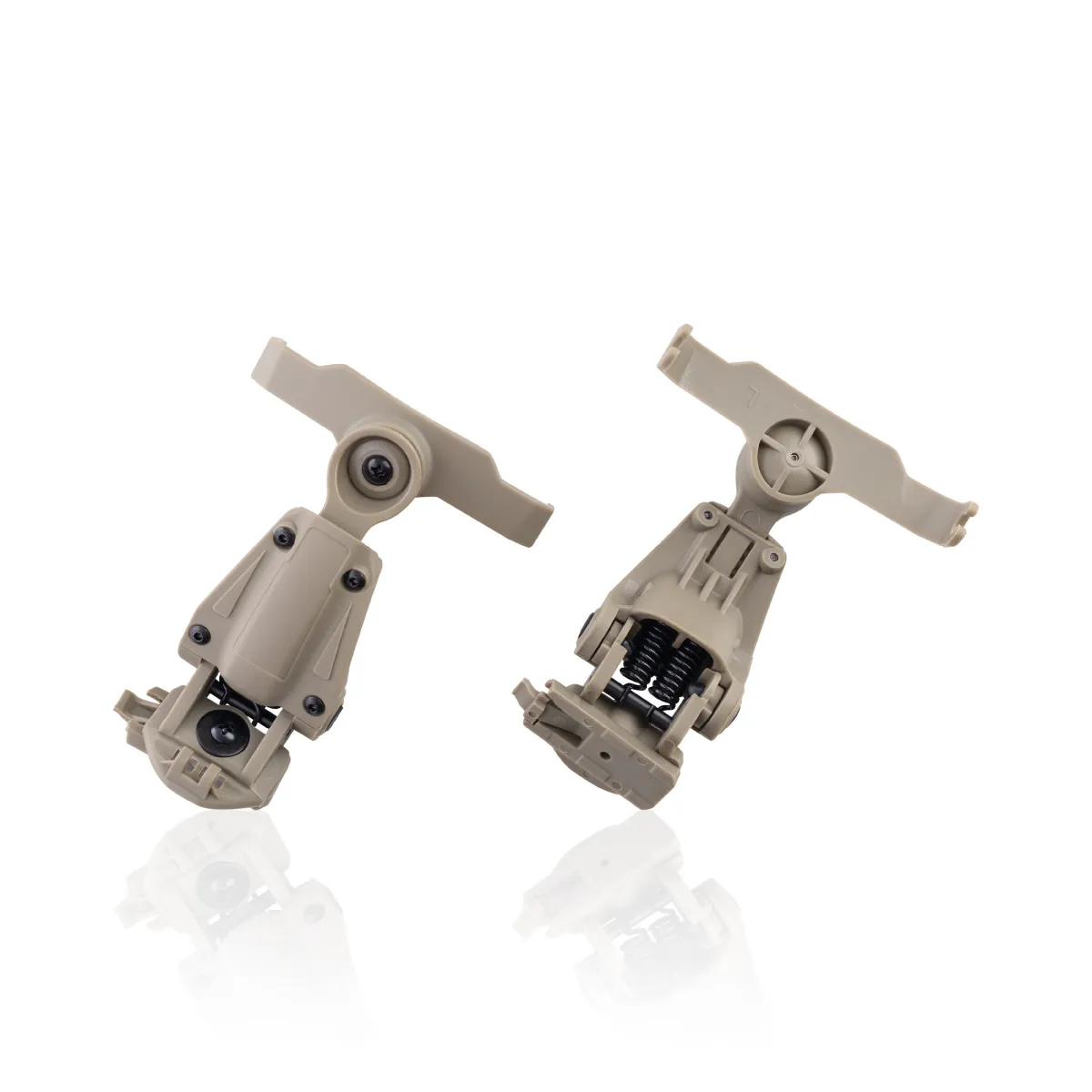 Кріплення адаптер для навушників Walker’s на шолом (Чебурашка). TAN / Койот