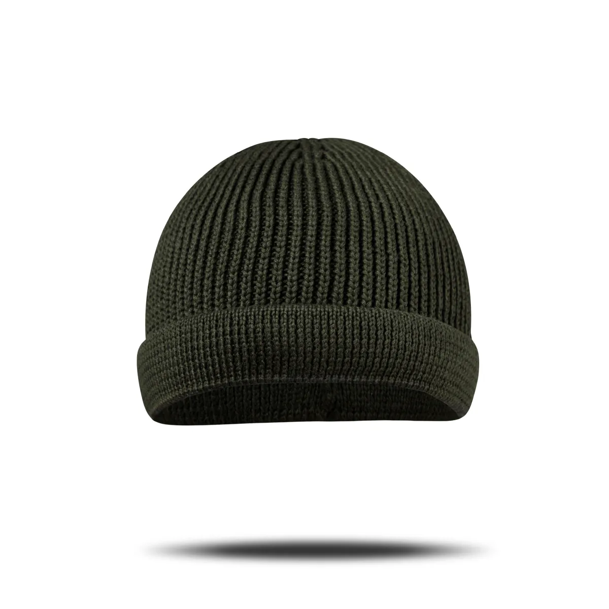 Шапка в’язана Docker Hat. Cotton and wool. Olive 4