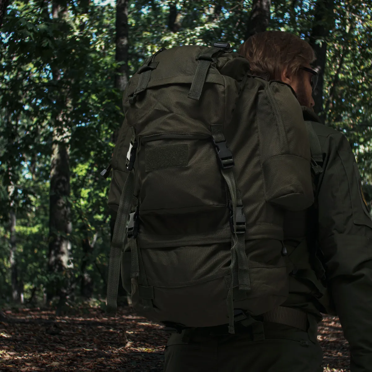 Рюкзак Mil-Tec на 75 л з водовідштовхувальним покриттям. Олива 10