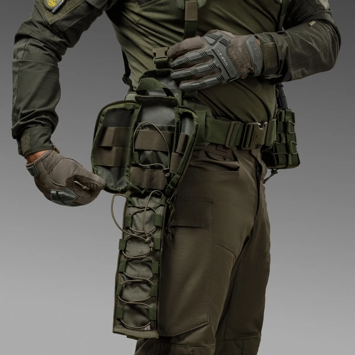 Підсумок-органайзер аптечка. Кріплення Molle. Cordura 500D. Олива 4