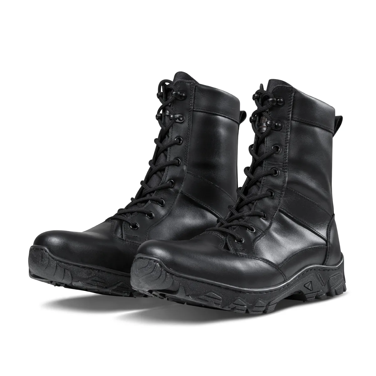 Берці зимові тактичні високі WarFlex. Шкіряні. Підвищена міцність. Чорного кольору 2