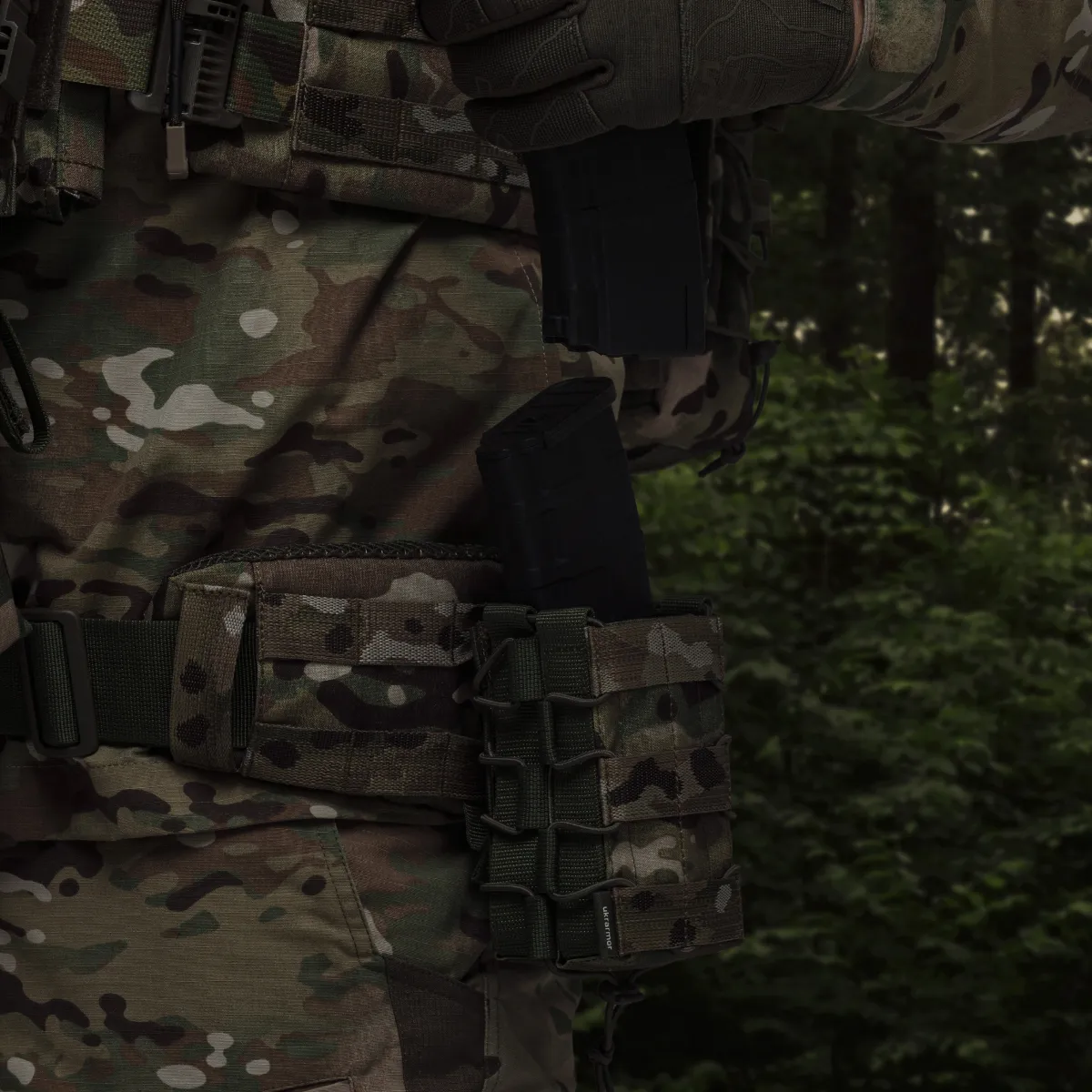 Подвійний підсумок під магазини АК/АR (тканевий). Мультикам 4