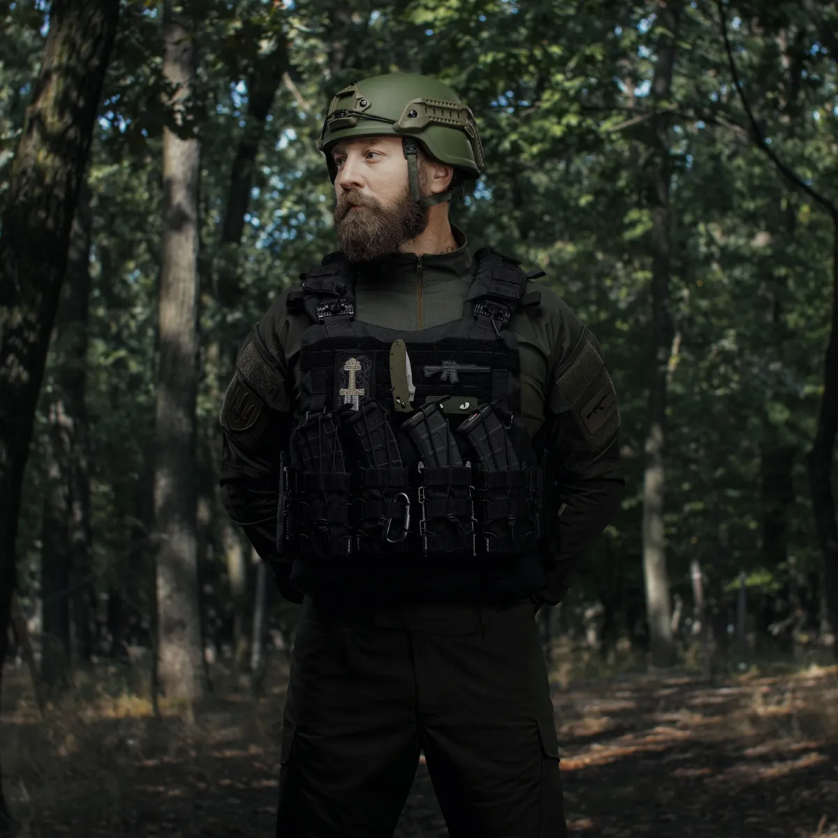 Підсумок одинарний пластиковий для магазину АК/AR. Чорний 2