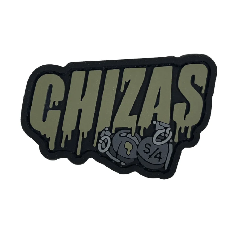 Патч (шеврон) «Chizas» від A.T.A.K.A. x SANCHI. М’який ПВХ пластик. Олива