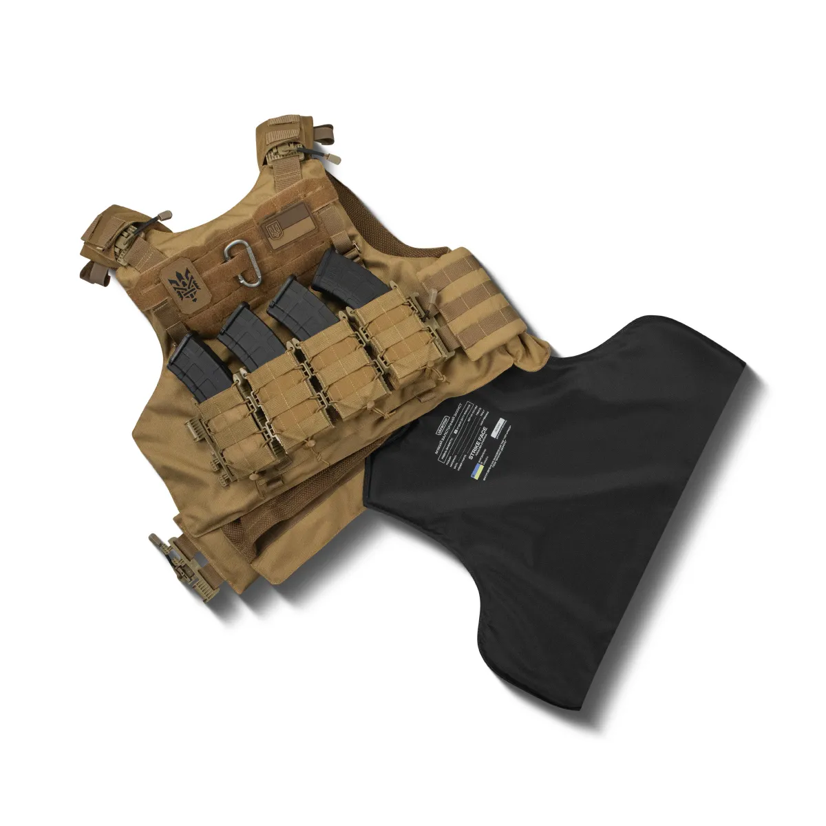 Плитоноска IBV (аналог IOTV). Збільшена площа захисту. Колір Койот 10