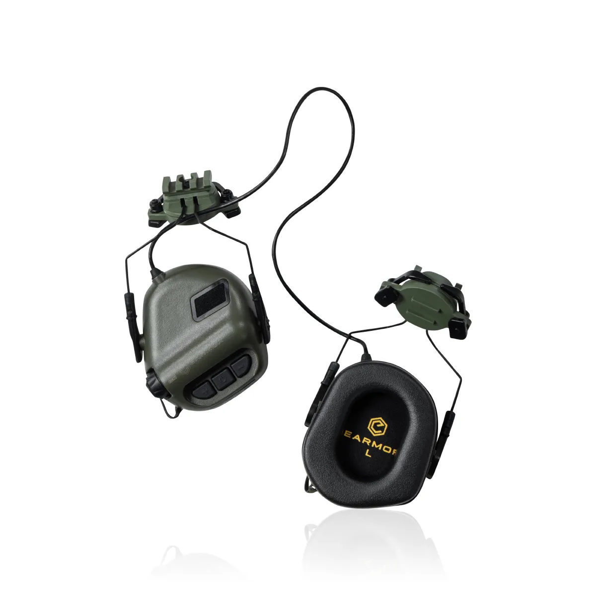 Активні навушники Earmor M31 в комплекті з дужкою/наголів'ям. Олива 5