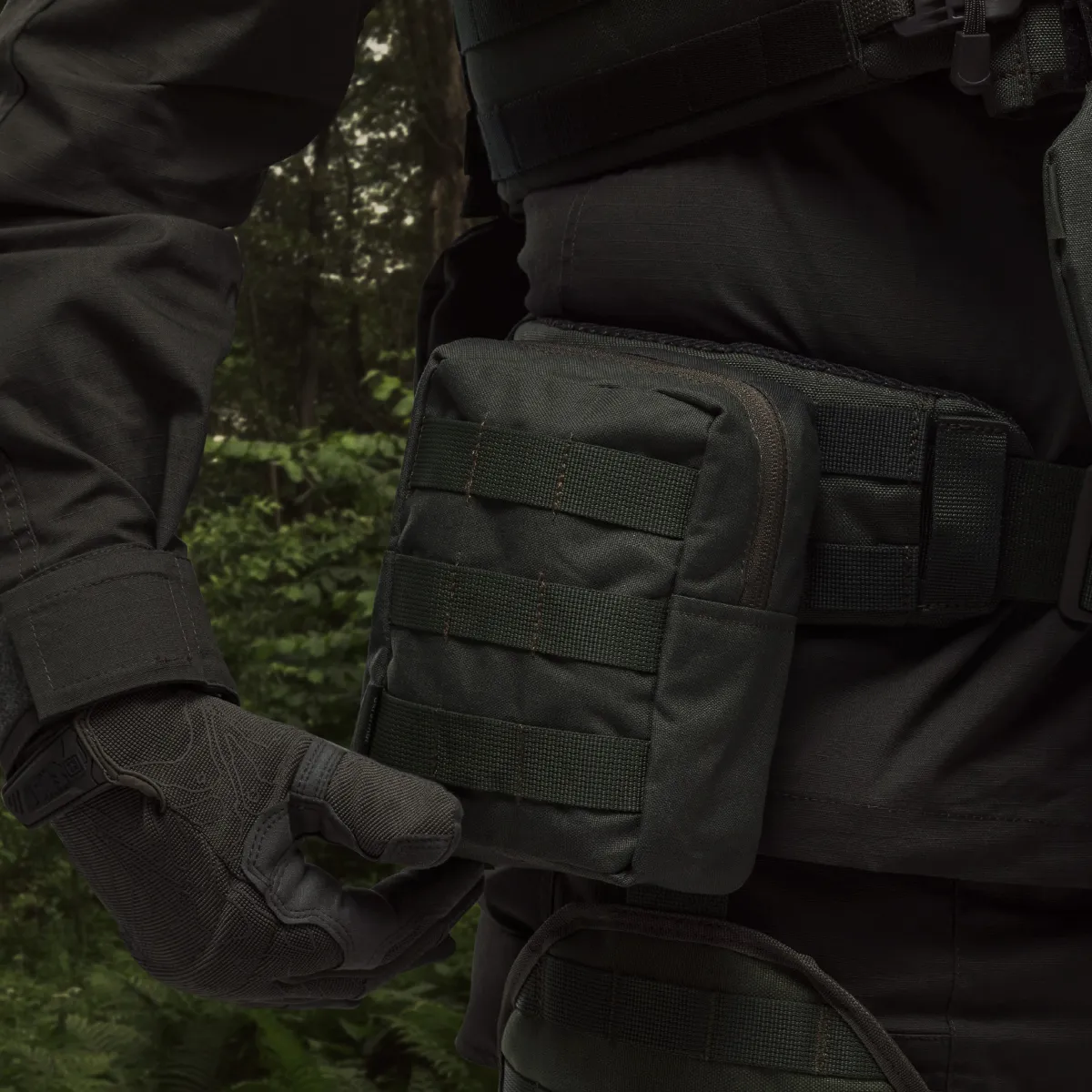 Підсумок утилітарний L. Кріплення Molle. Cordura 1000. Олива. 4
