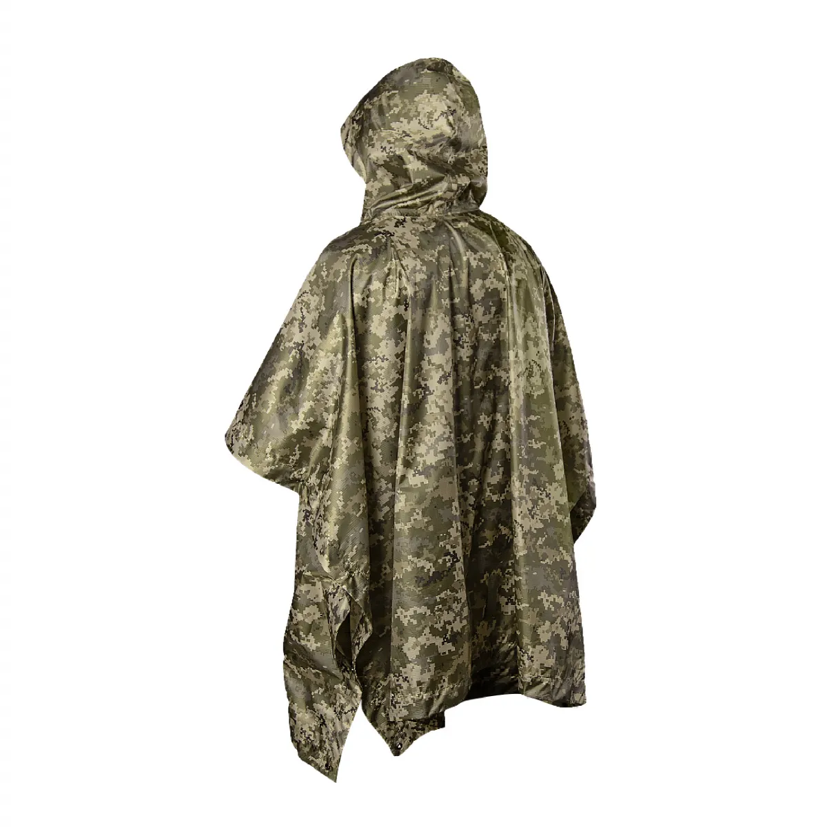 Пончо Piligrim 2.0 Rip-Stop. Вологостійке з розширеною горловиною. Піксель (мм-14) 2