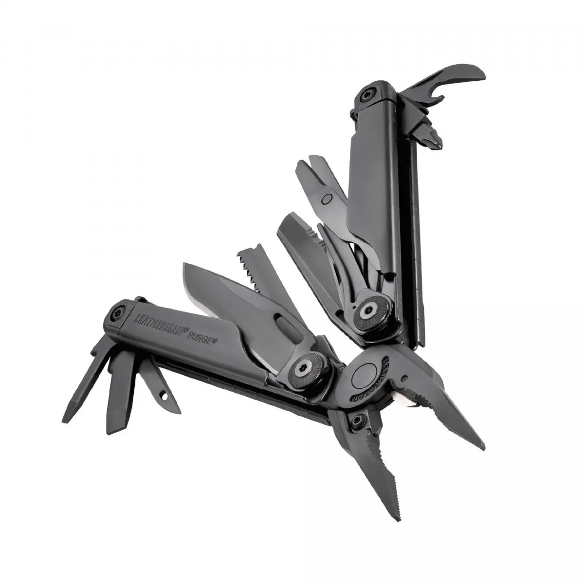 Мультитул Leatherman® (США) Surge Black на 21 інструмент з нержавіючої сталі, нейлоновий чохол 3