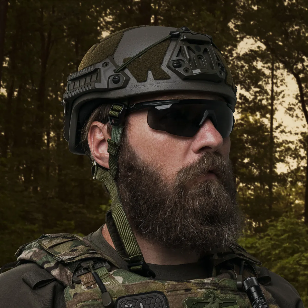 Балістичний шолом Sestan-Busch Helmet BK-ACH-HC олива. Розмір M 3