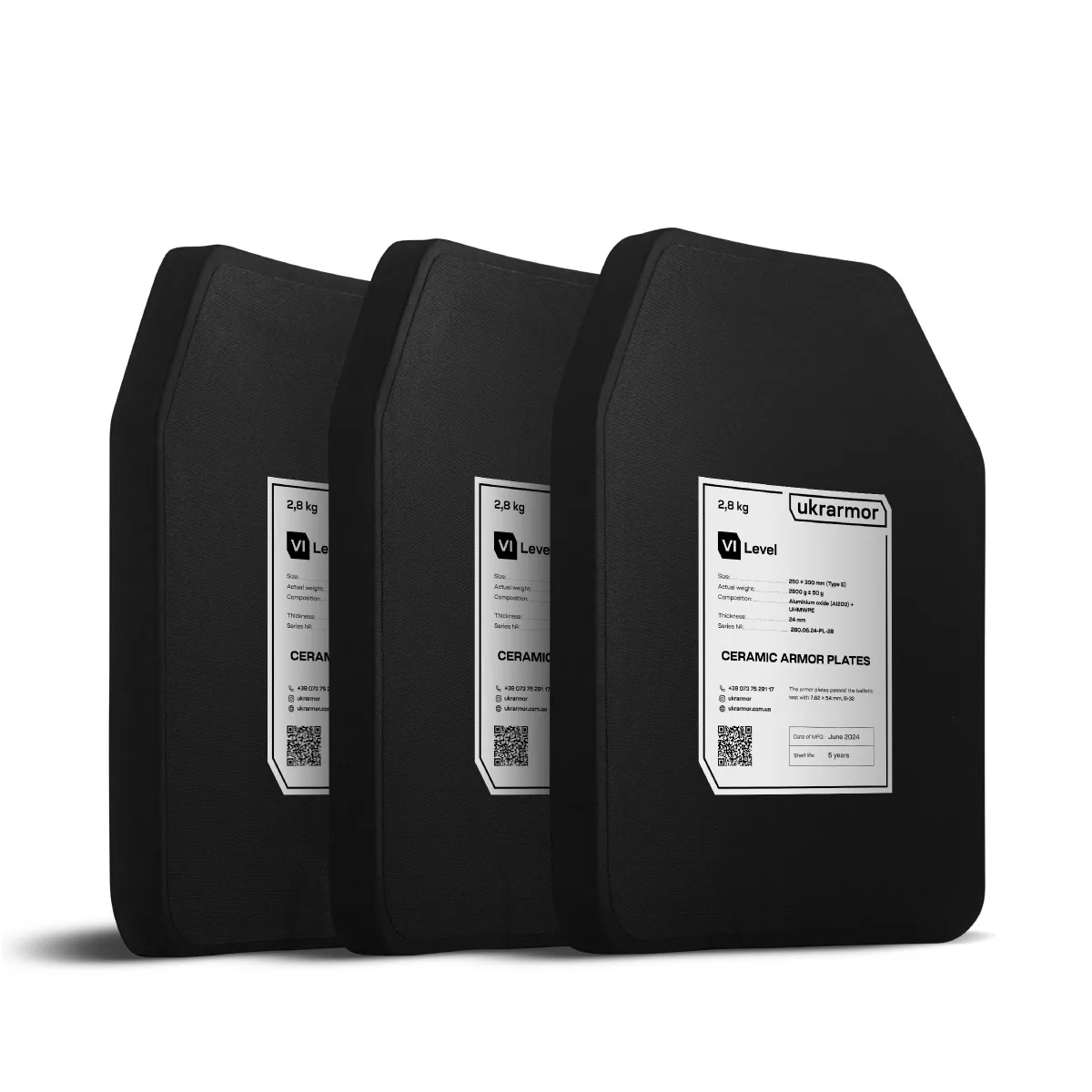 Керамічні плити 6 класу (комплект). Вага 5.6 кг. Розмір M (25х30 см.) 8