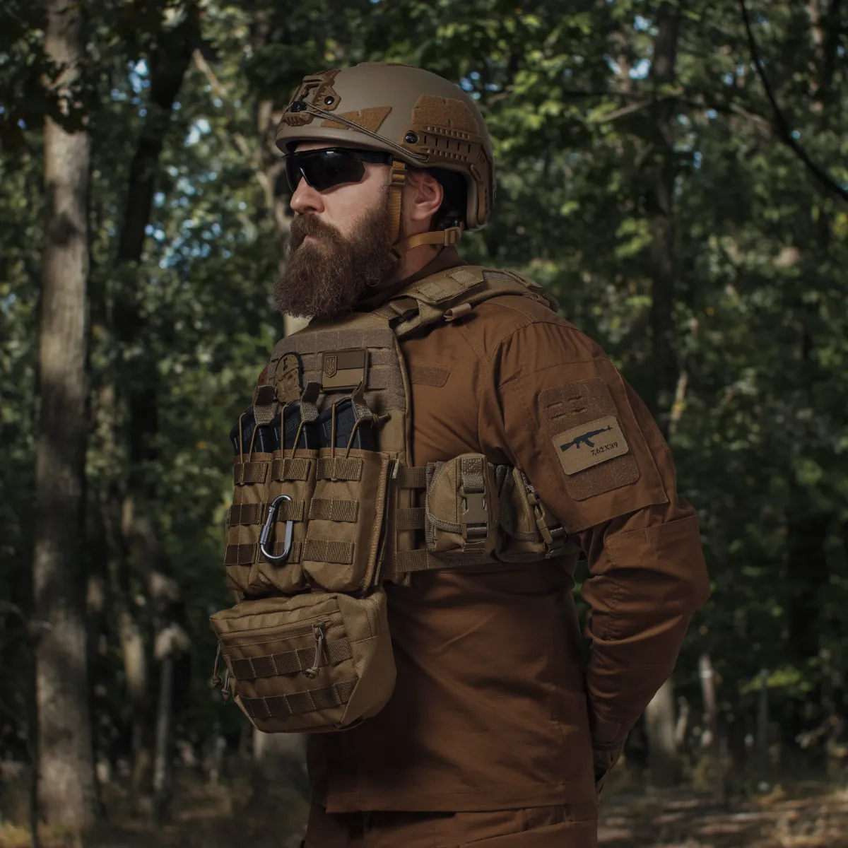 Потрійний підсумок під магазини АК/АR. Cordura 1000. Molle. Койот 6