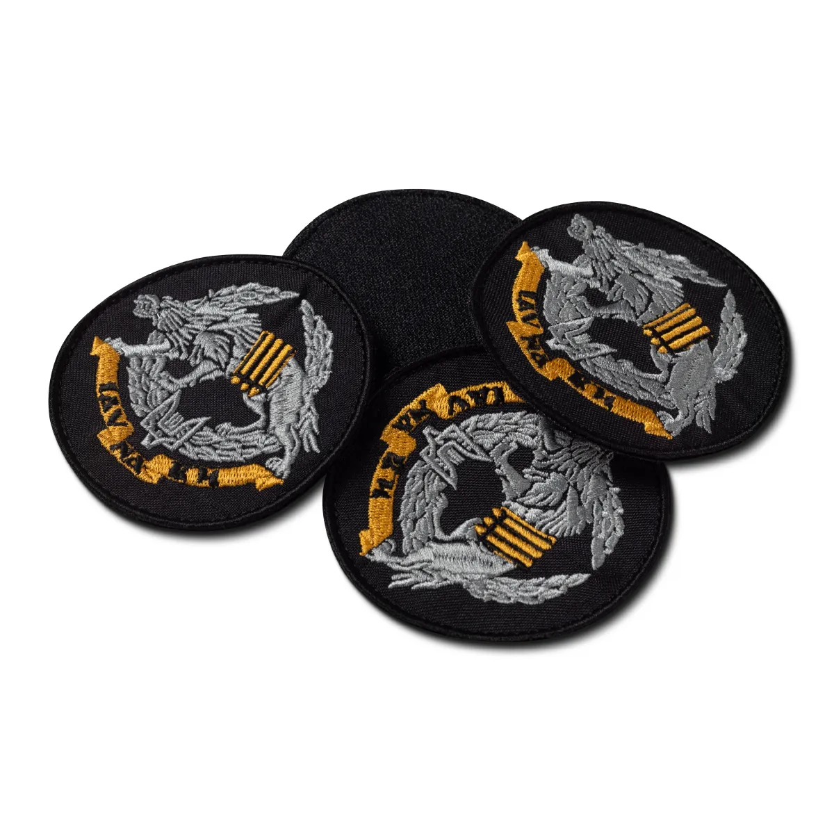 Шеврон (нашивка) «Иду на Вы» Волк ССО, 9х9 см. Черный 4