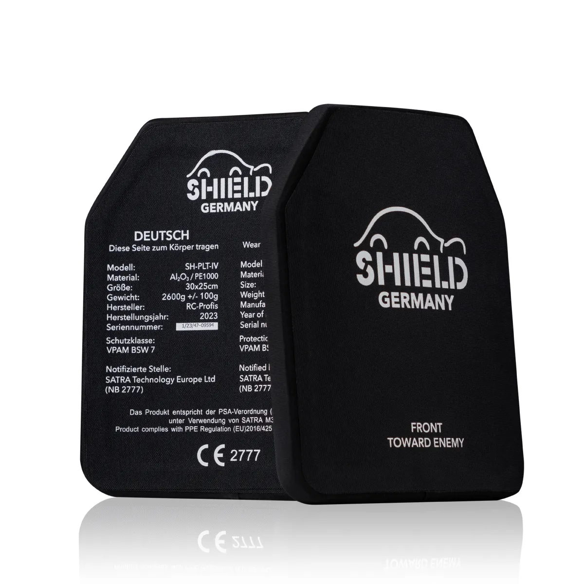 Керамічні плити 6 класу Shield Germany® SK4 (комплект). Вага 5.2 кг. 25х30 см. 5