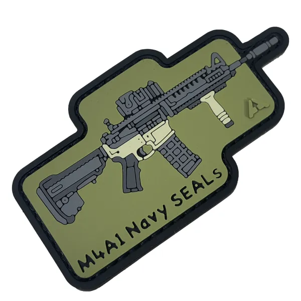 Патч (шеврон) «M4A1 Navy Seals» від А.Т.А.К.А. М’який ПВХ пластик. Олива 2