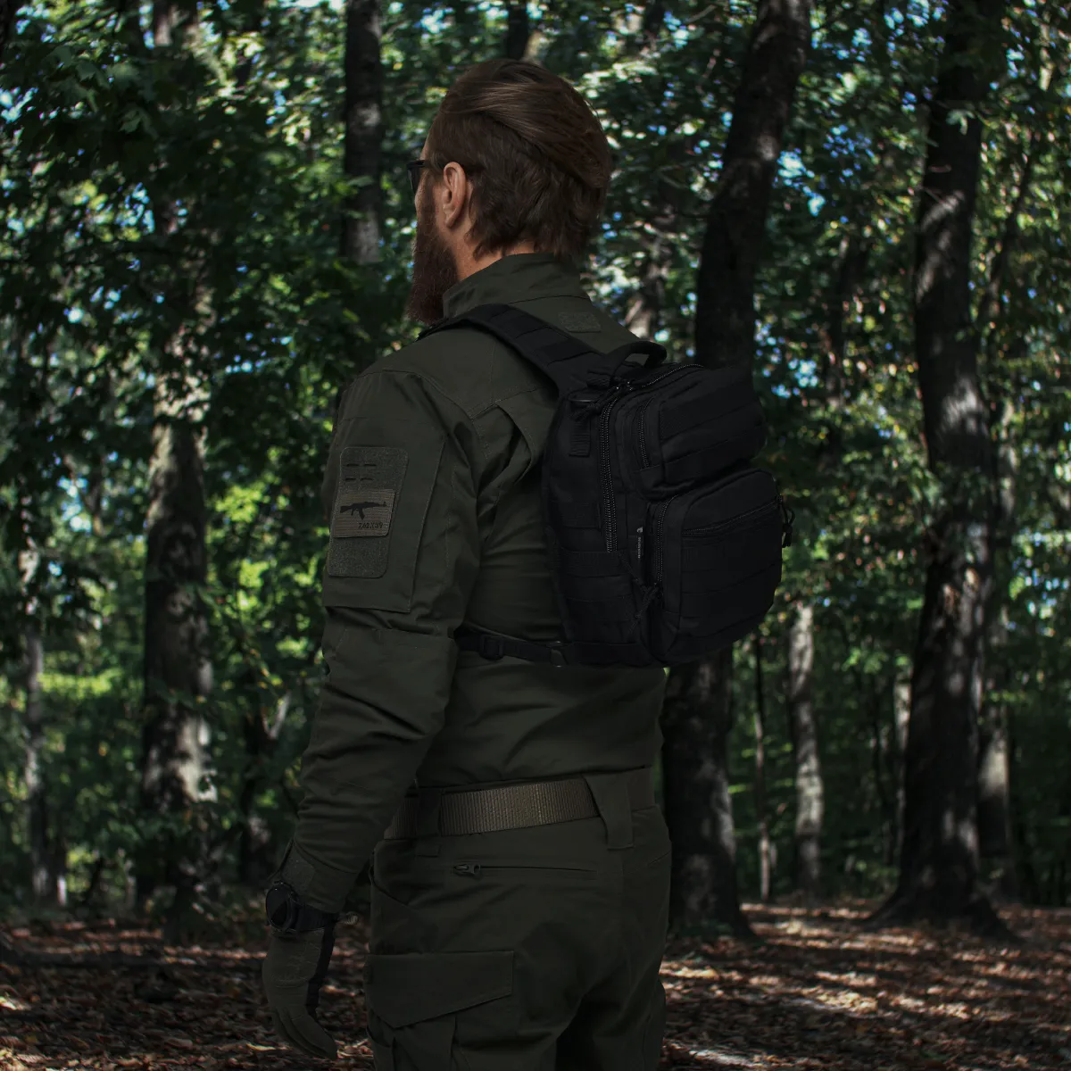 Рюкзак однолямковий Mil-Tec “One strap assault pack”. Чорний. 5