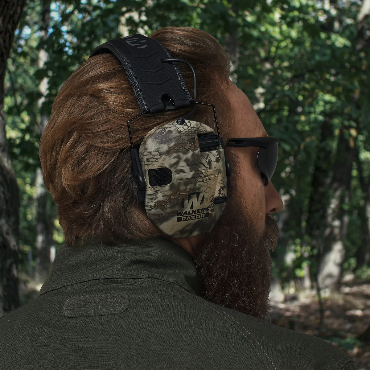 Активні навушники Walker's Razor Slim Kryptek з наголів'ям. Виробник США 9