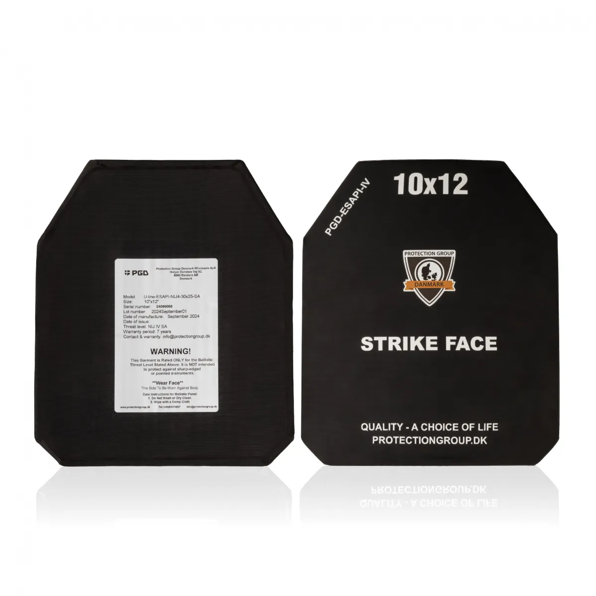 Керамічні бронеплити NIJ Level IV (ESAPI) PGD ​​U-line (комплект). Вага 5.9 кг. Розмір 25 × 30 см 4