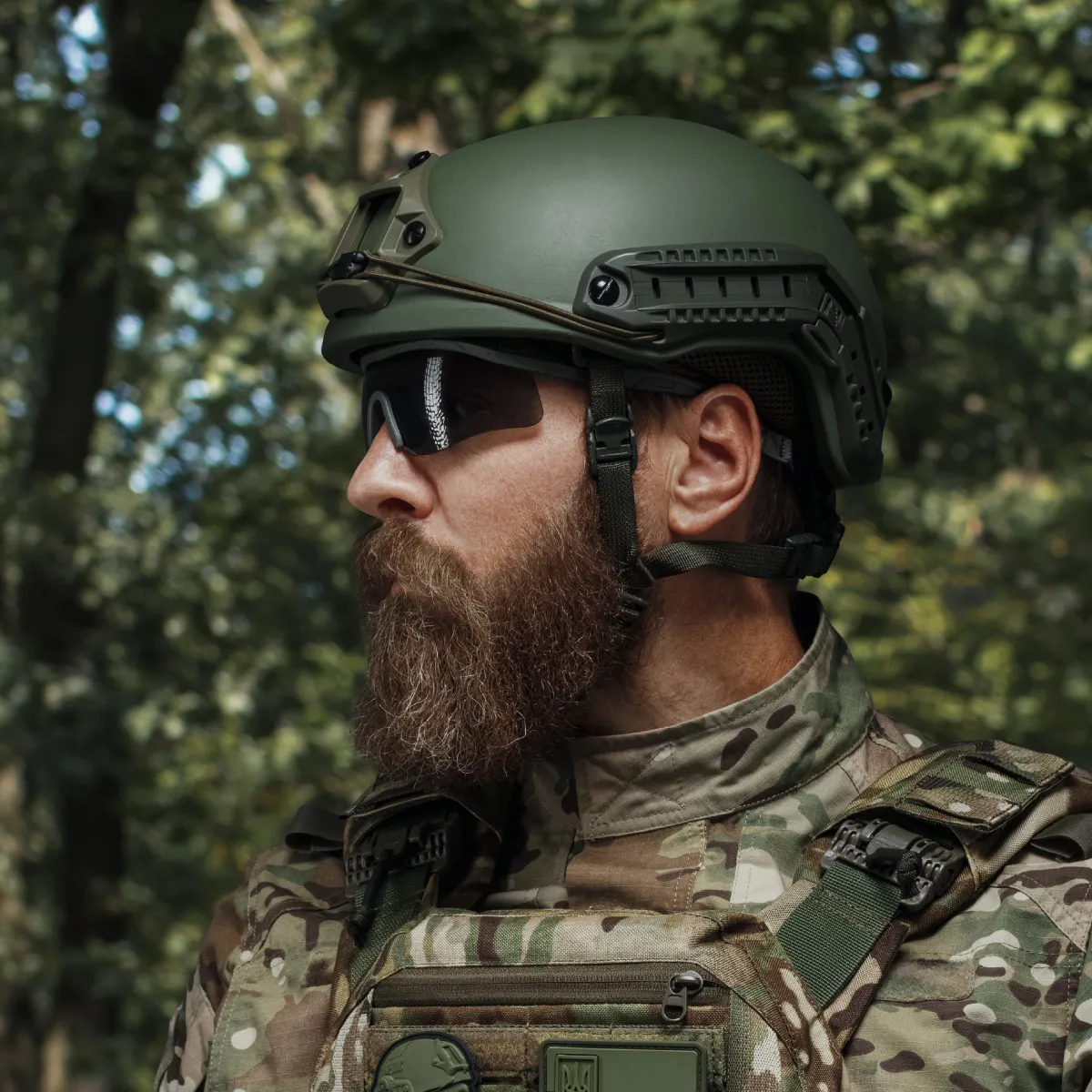 Кевларовий шолом TOR-D (стандарт). Виробник: Україна. Колір Олива. L 3