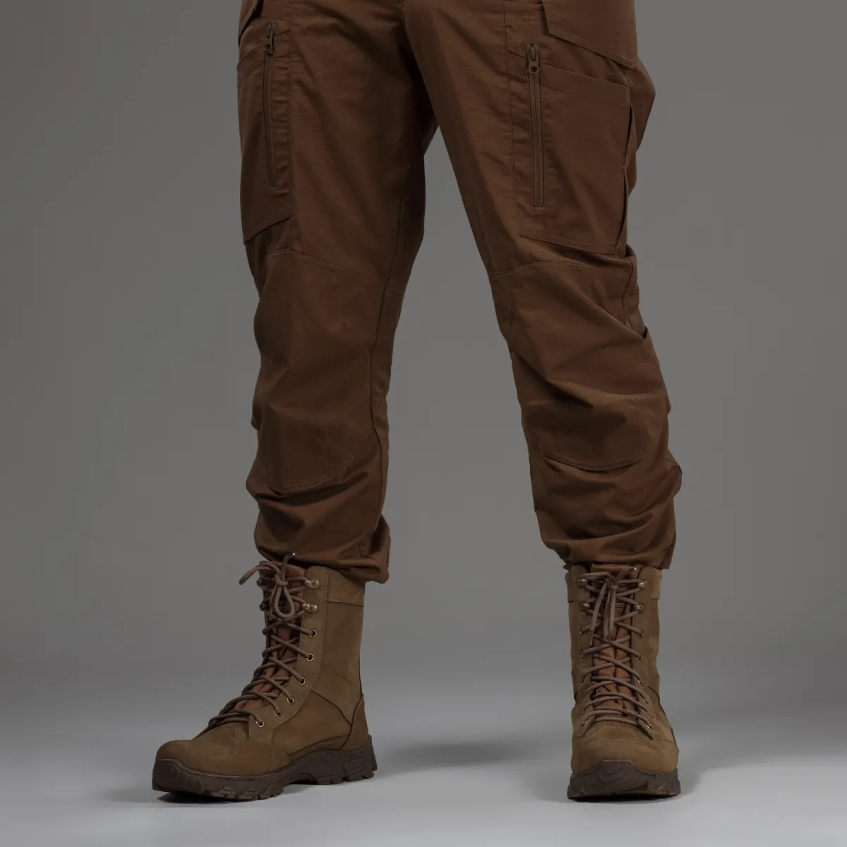 Берці зимові тактичні високі WarFlex. Шкіряні (нубук). Підвищена міцність. Койот 7