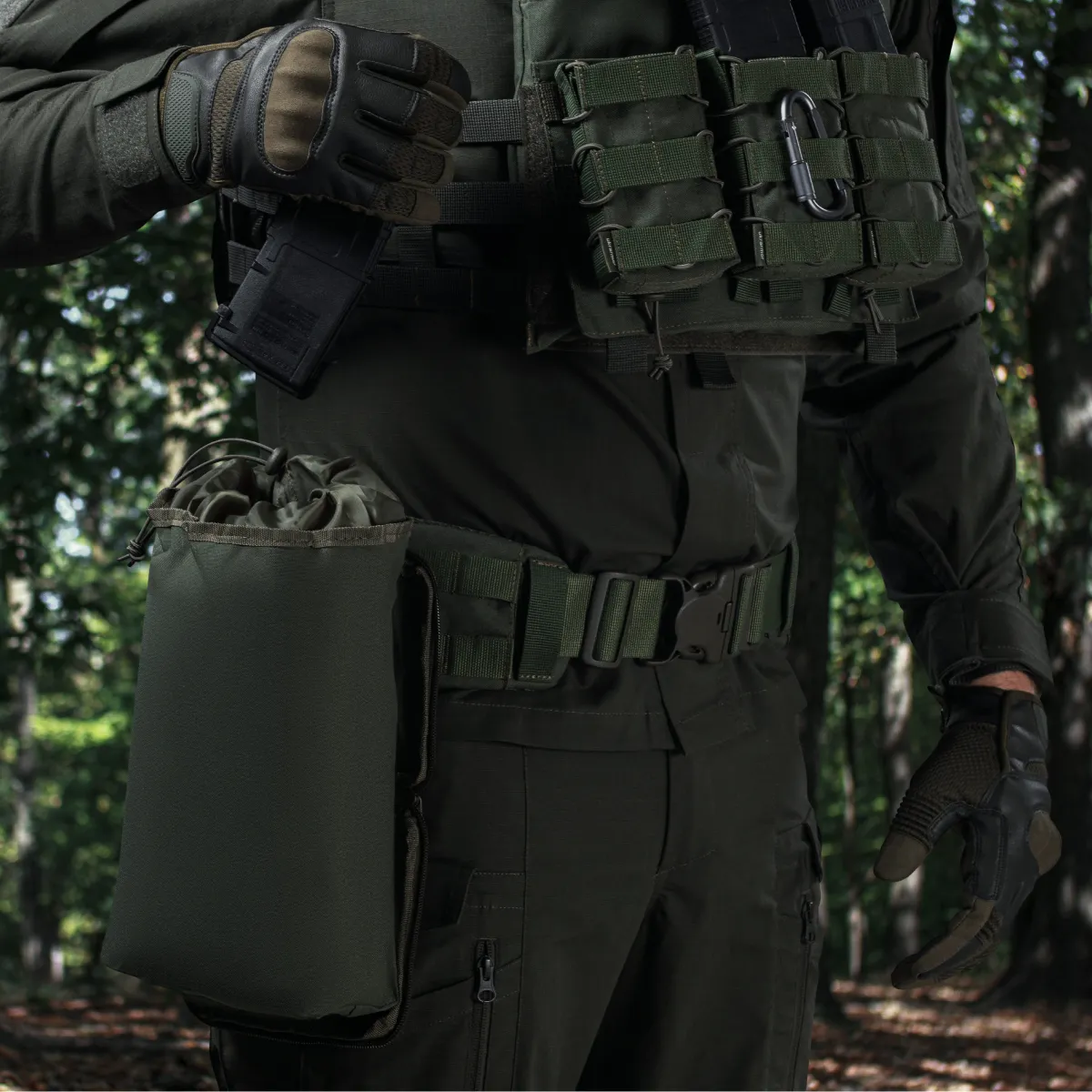 Сумка для скидання магазинів 2.0. Компактна. Кріпиться на MOLLE. Олива 6