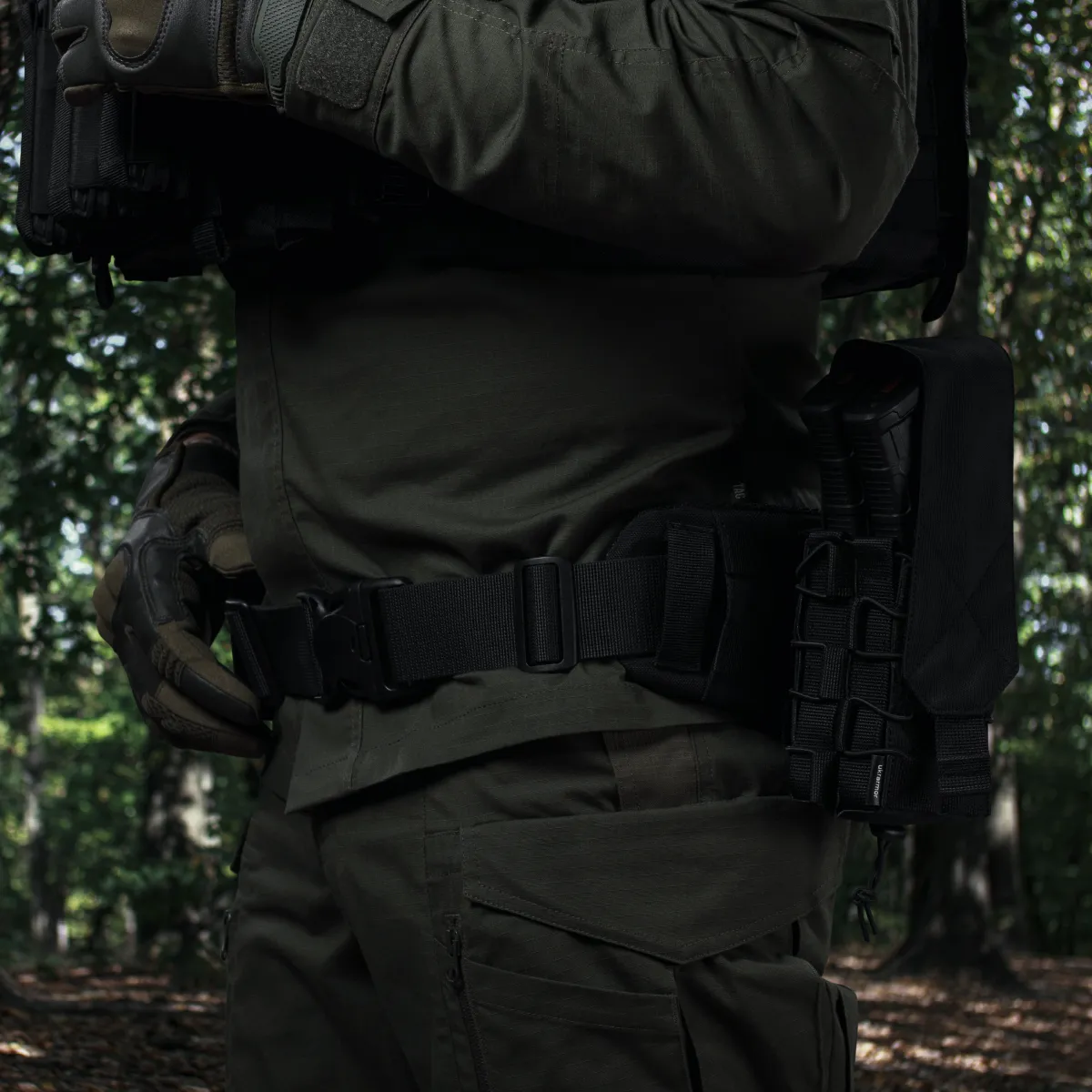 Подвійний закритий підсумок з клапаном під магазини АК/АR. Чорний 2